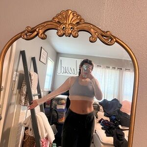 Women's White Mesh Crop Top